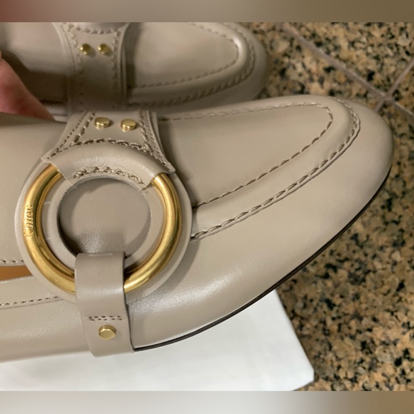 🩷Chloé 🍎 motty Gray. Loafers shoes - Picture 13 of 13